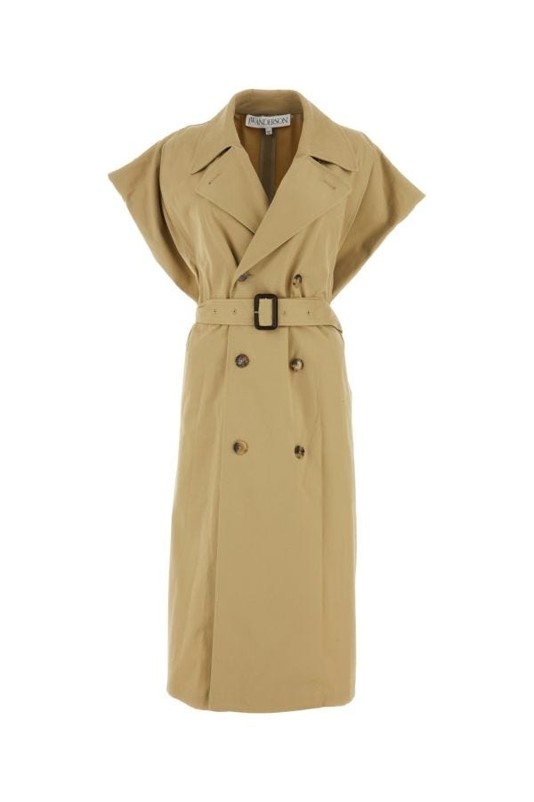 JW Anderson Beige stretch cotton trench coat | REVERSIBLE