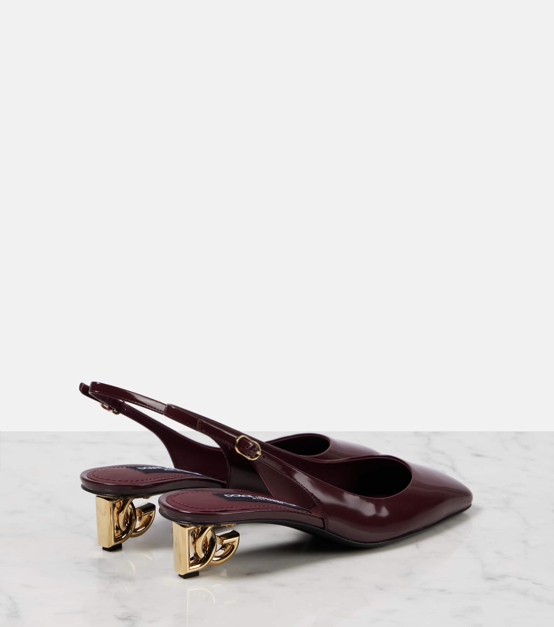 DG 40 patent leather slingback pumps - 2