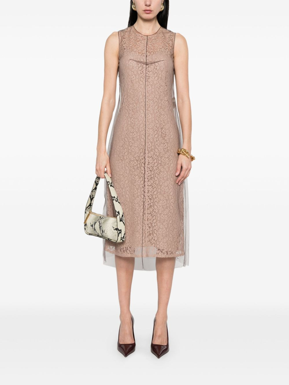 Fendi Women Lace Midi Dress - 4