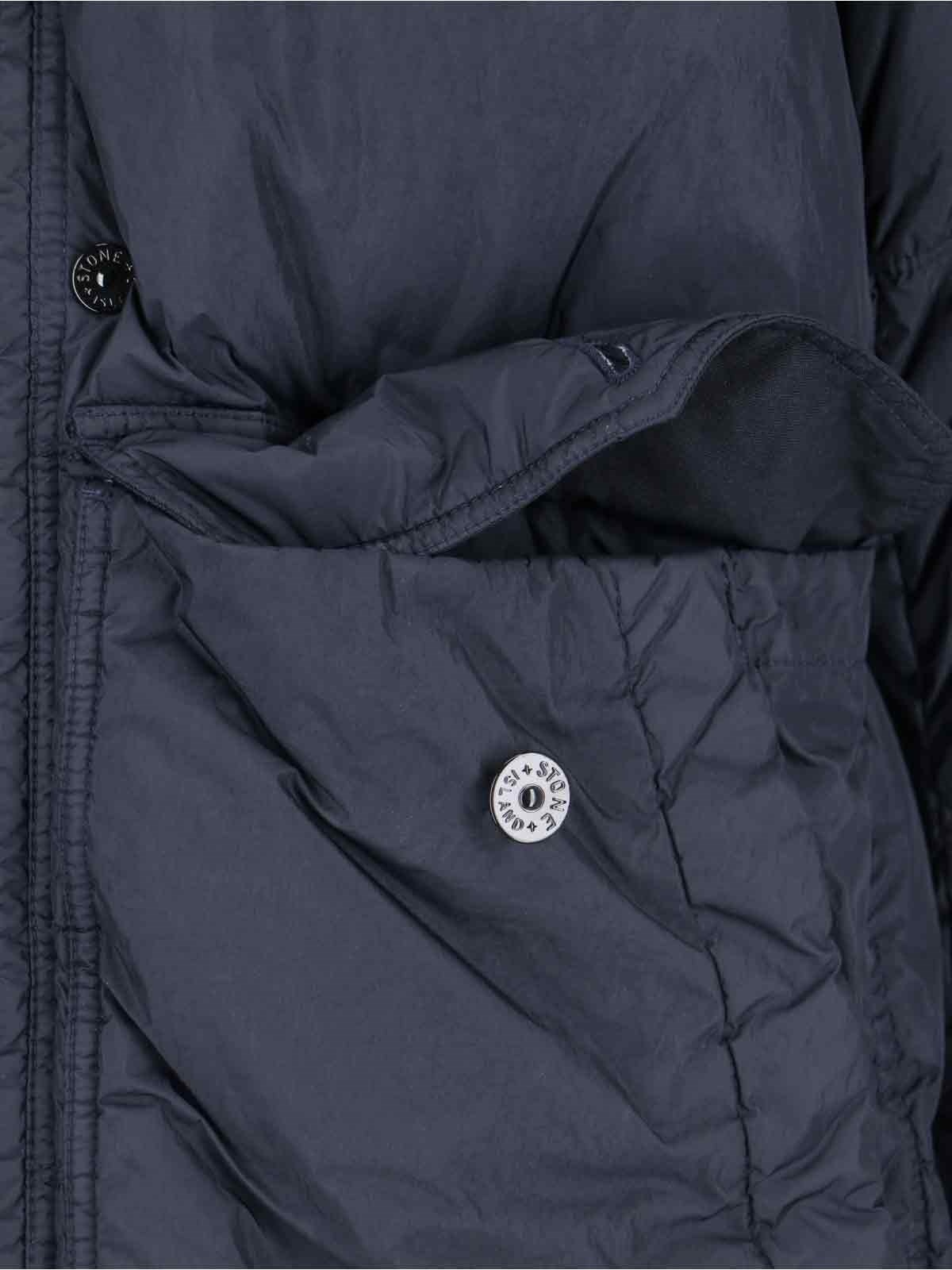 LOGO HOODED DOWN JACKET - 4