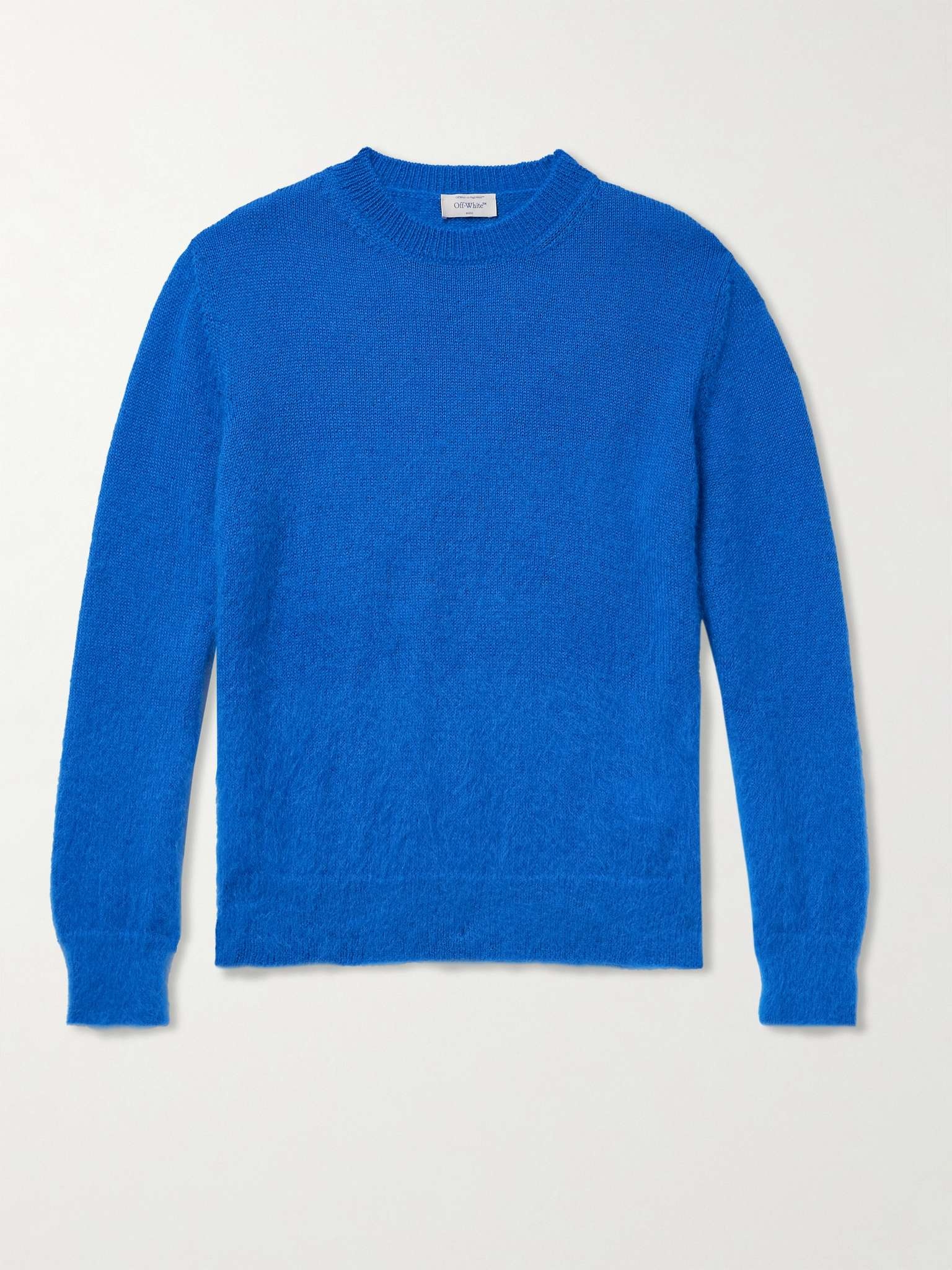 Logo Jacquard Wool Crewneck Sweater