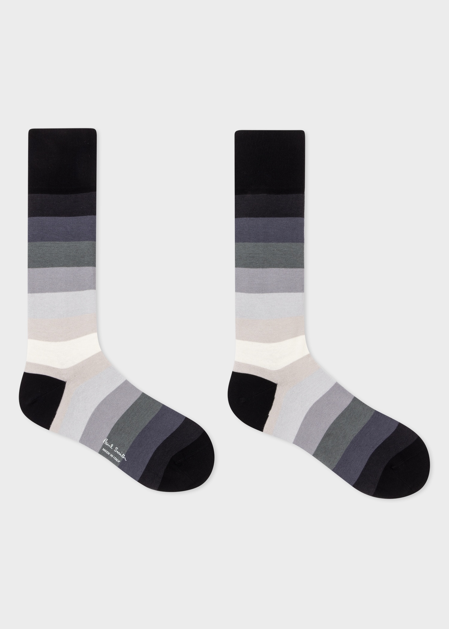 Mixed Pattern Cotton-Blend Socks Three Pack - 6