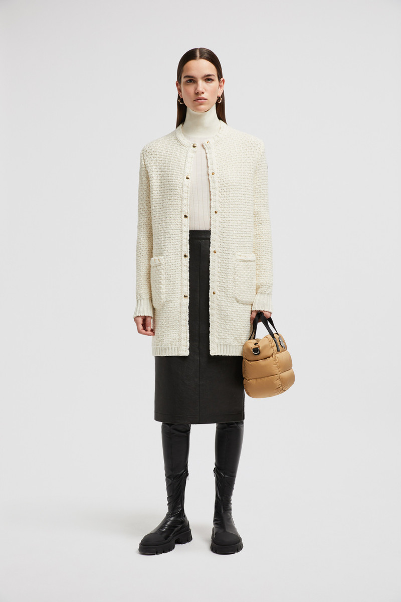 Moncler Padded Wool Long Cardigan outlook