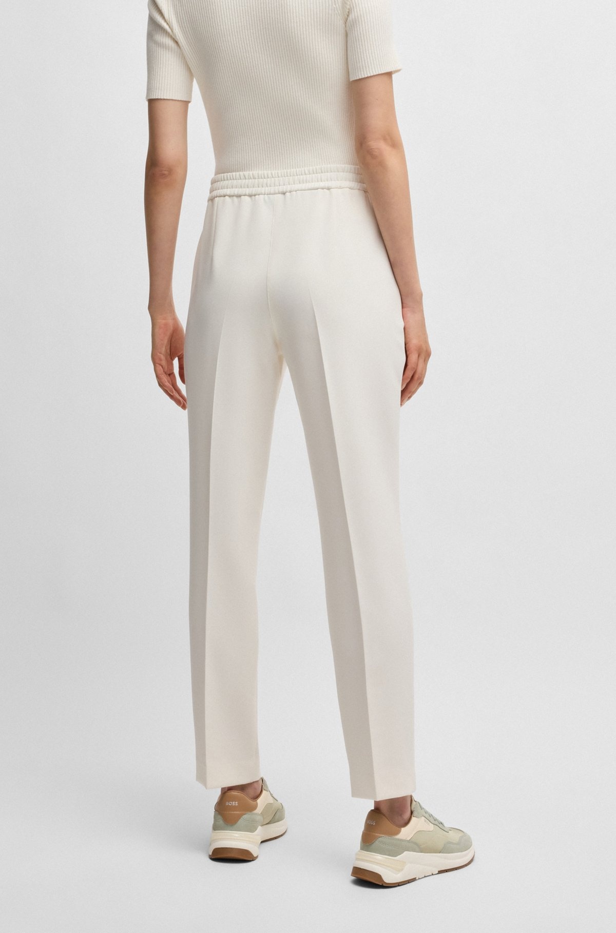 FORMAL TROUSERS IN STRETCH FABRIC - 4