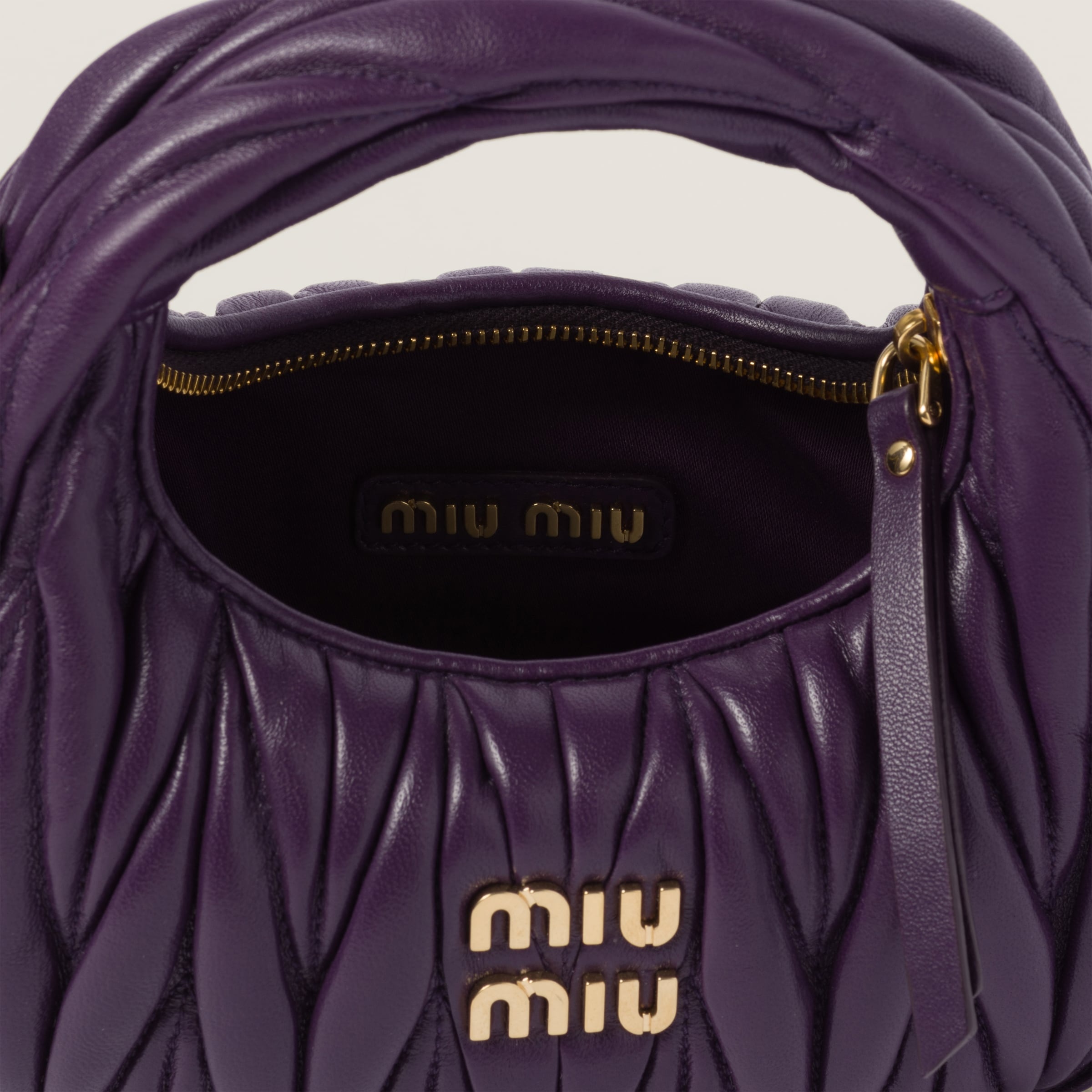 Wander matelassé nappa leather hobo mini-bag - 6