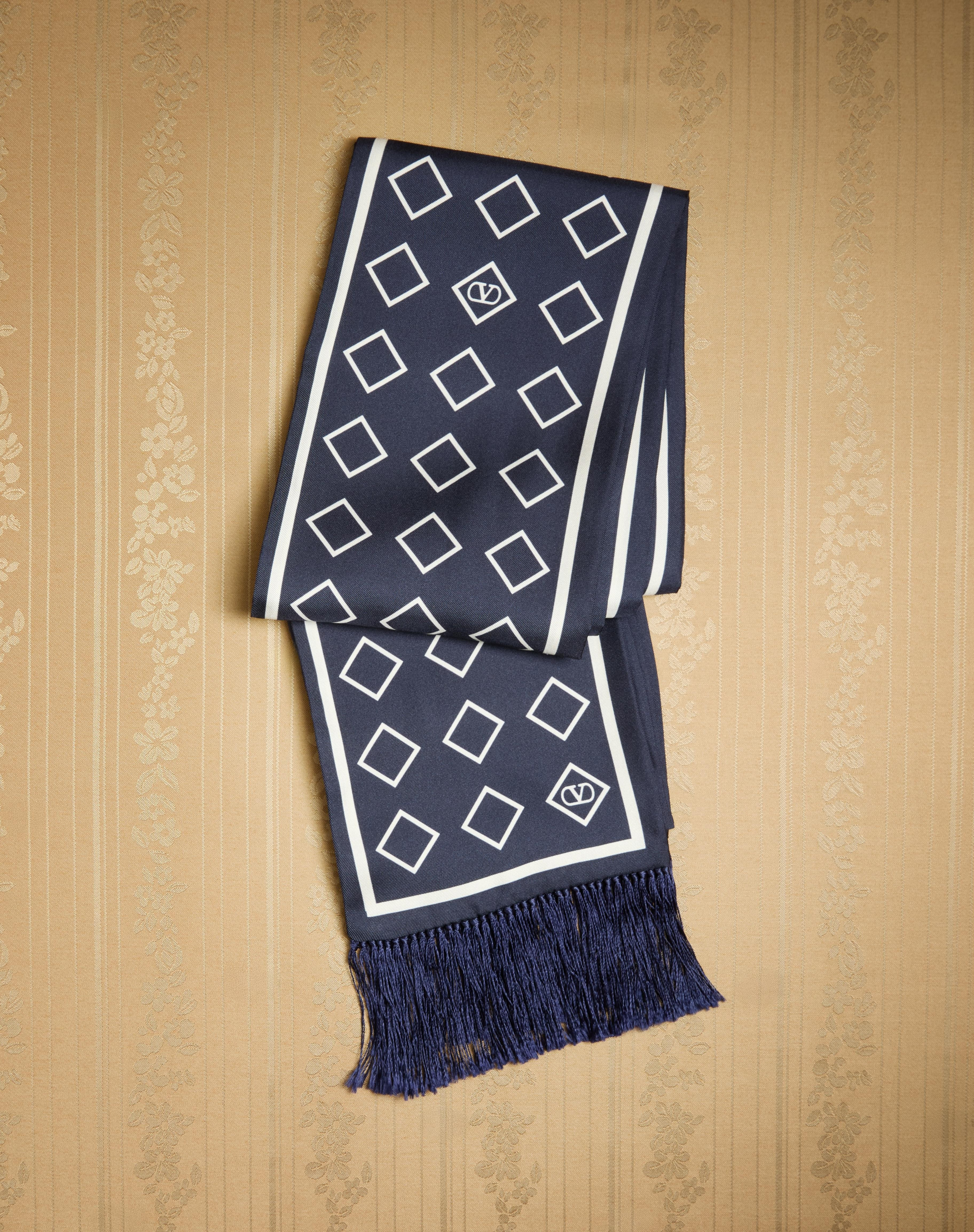 OPTICOOL SILK BANDEAU SCARF WITH FRINGE - 4