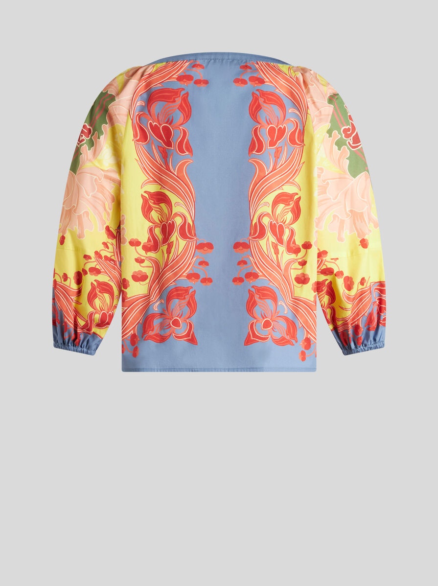 PRINTED COTTON BLOUSE - 6