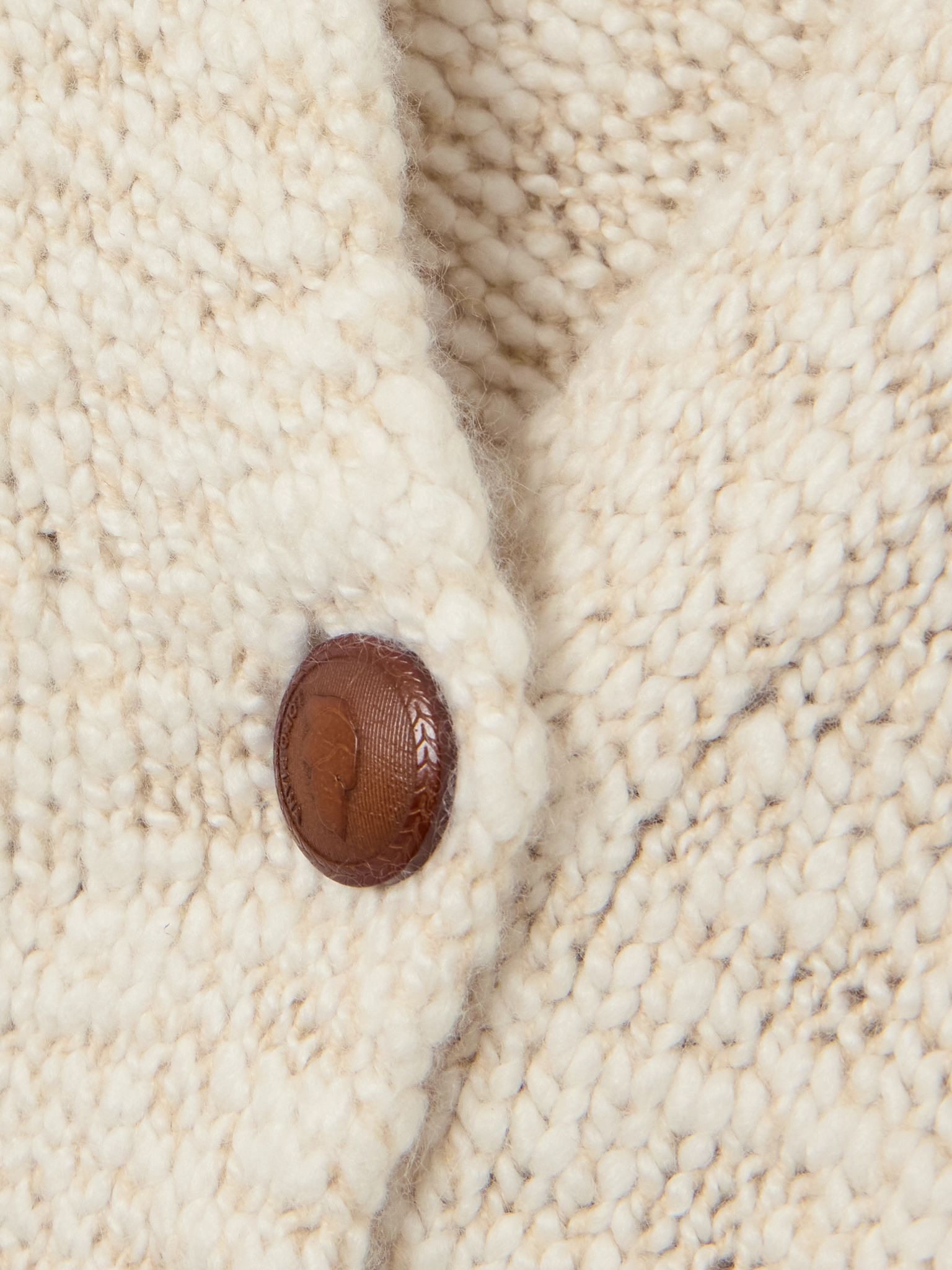 Cashmere-bouclé cardigan Beige - 4