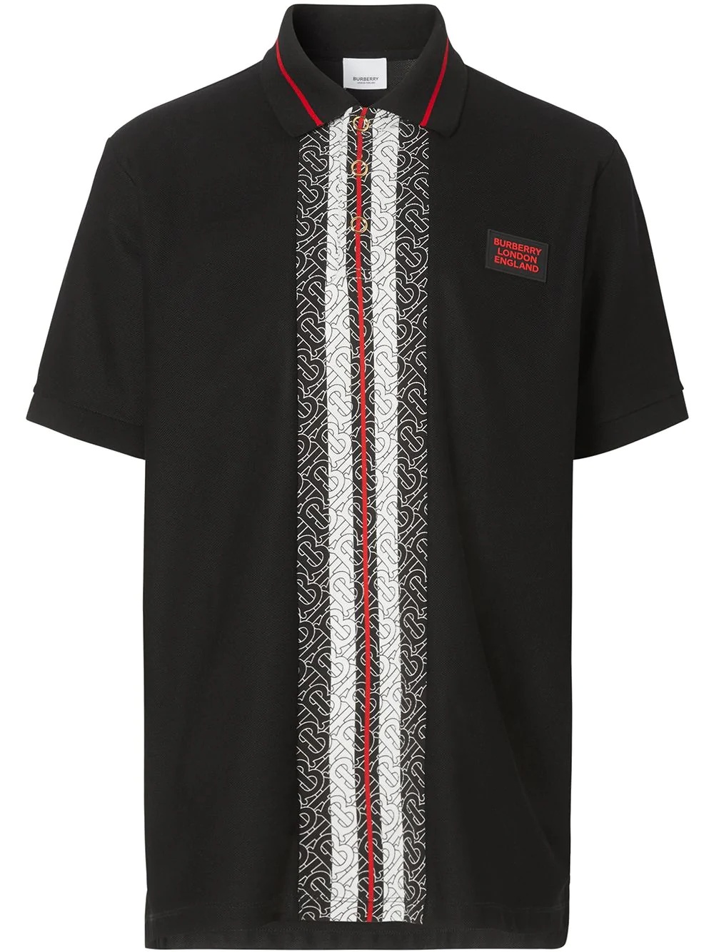 monogram stripe polo shirt - 1