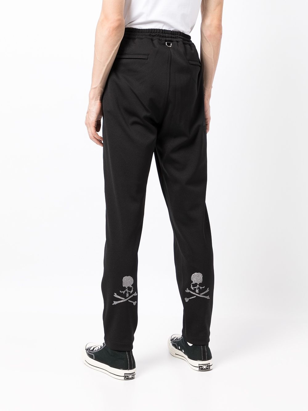 dropped-crotch straight leg trousers - 4