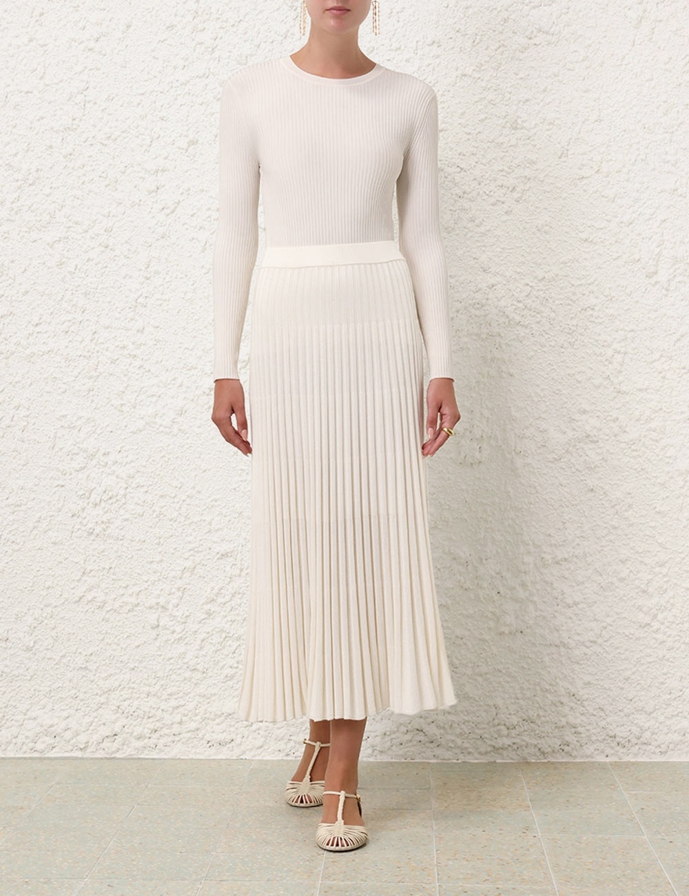 PLEATED MIDI SKIRT - 2