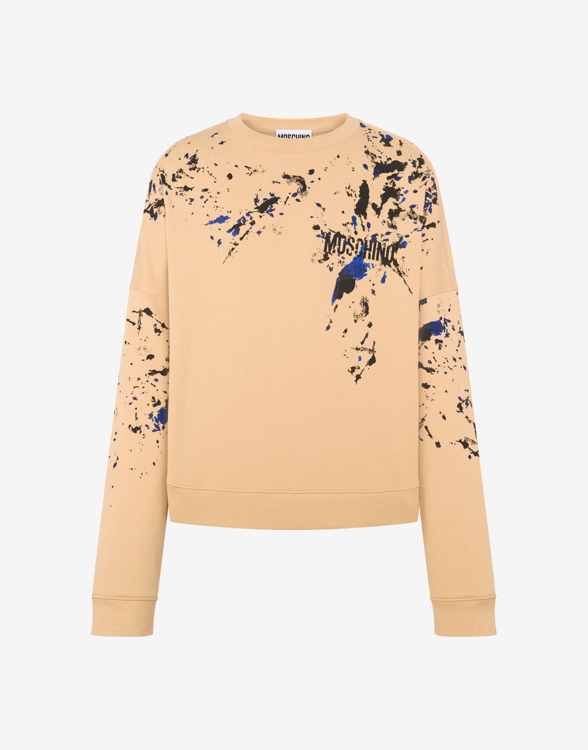 PAINTED EFFECT ORGANIC COTTON SWEATSHIRT - 1