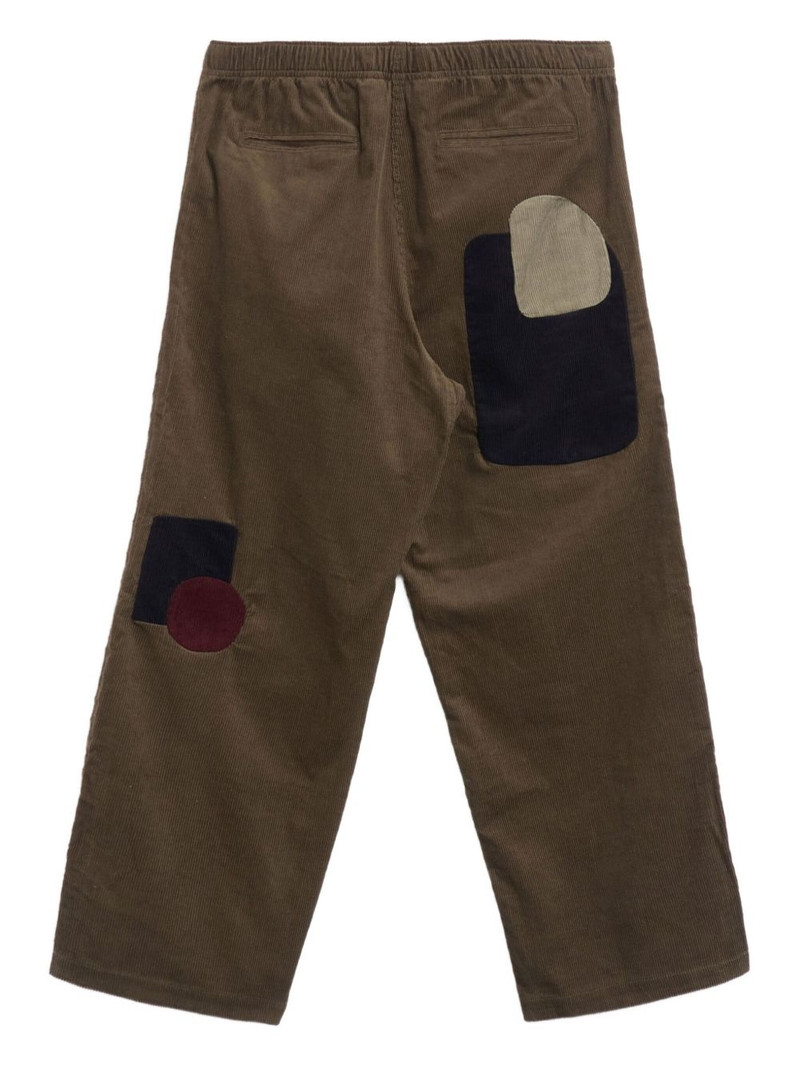BRAIN DEAD patch-detail cotton trousers outlook