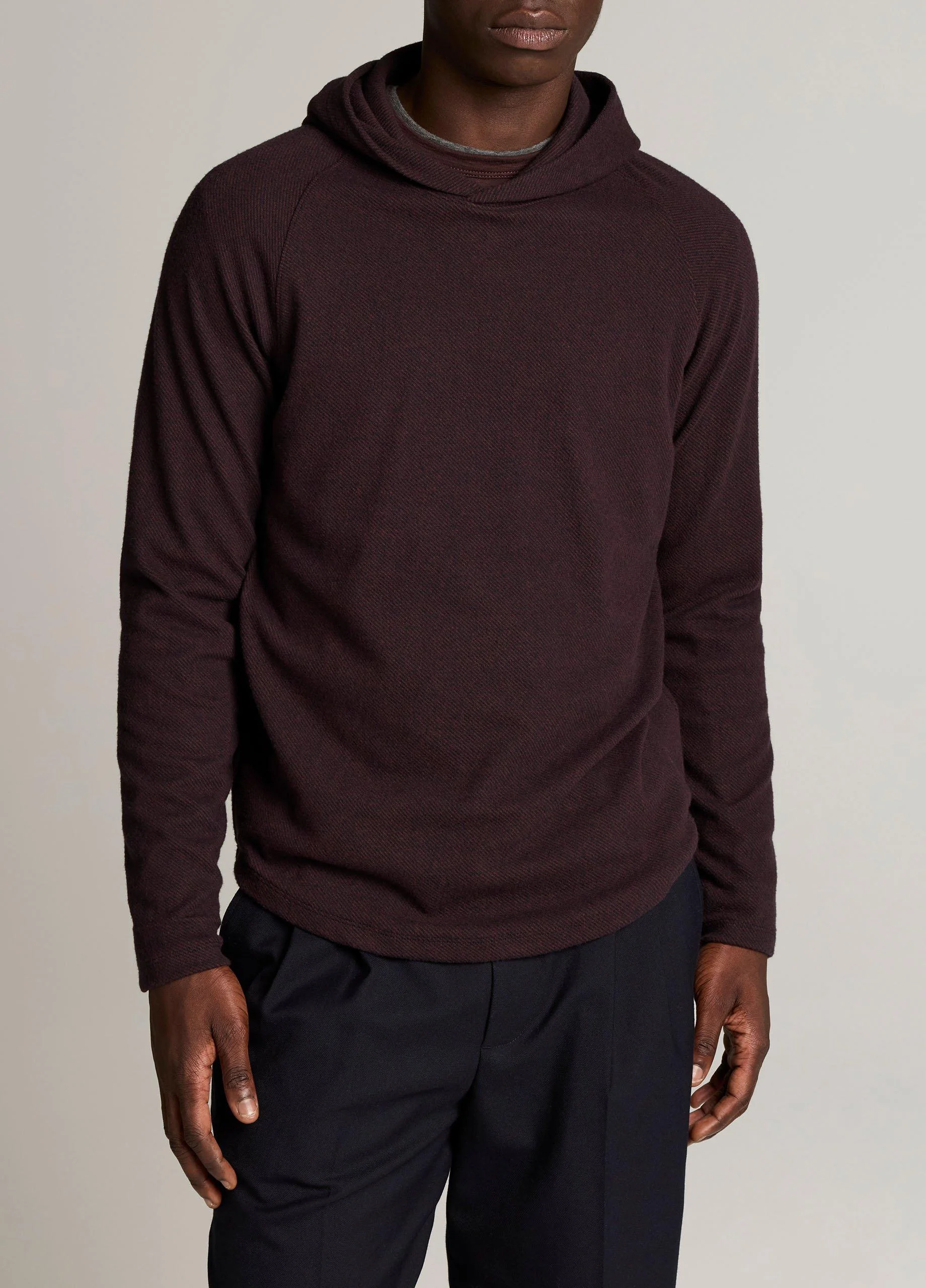 Broken Twill Pullover Hoodie - 1