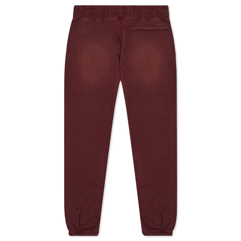 AWAKE NY AWAKE SUNBLEACHED LOGO SWEATPANTS - MAROON outlook