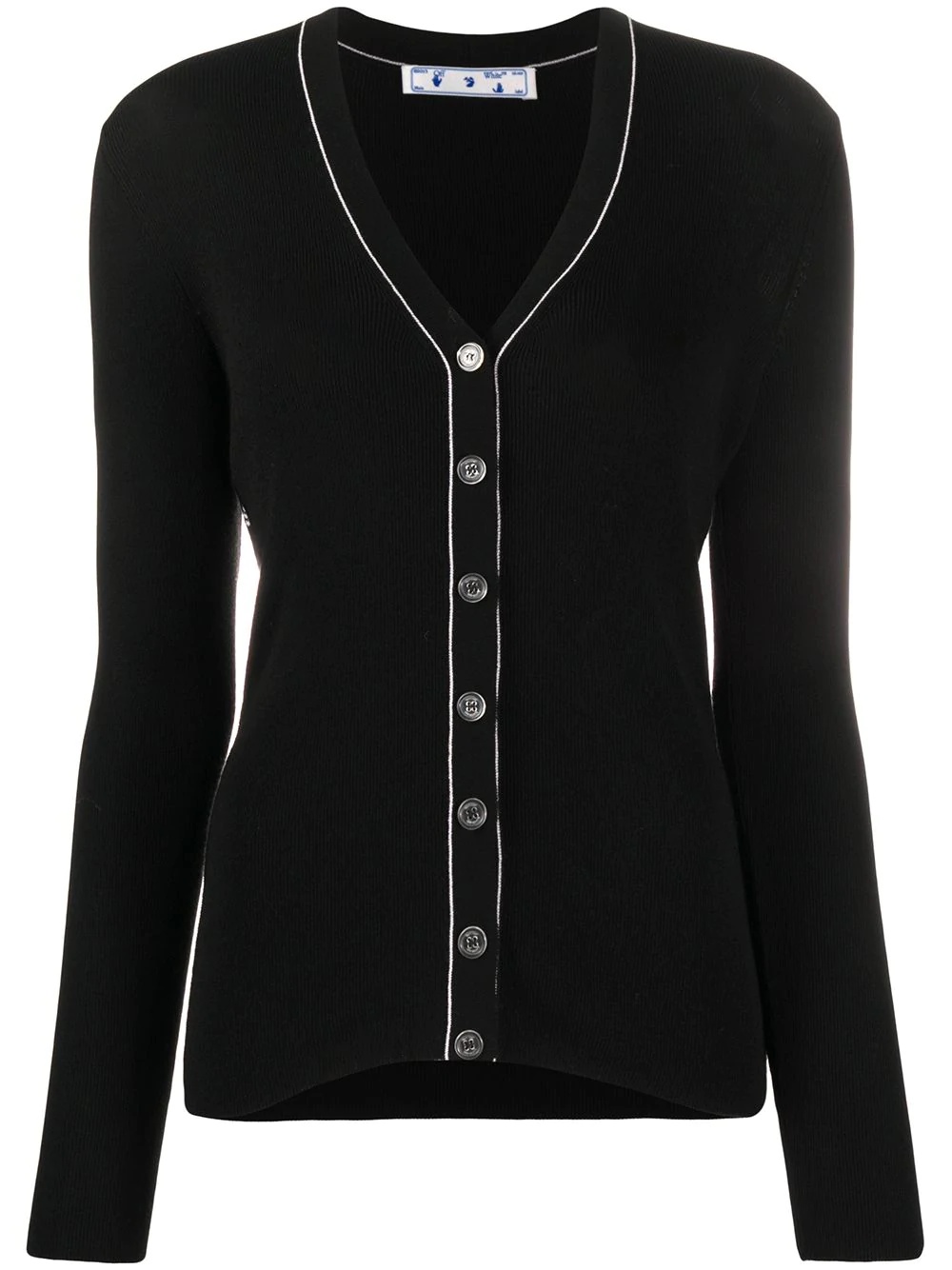 V-neck knitted cardigan  - 1