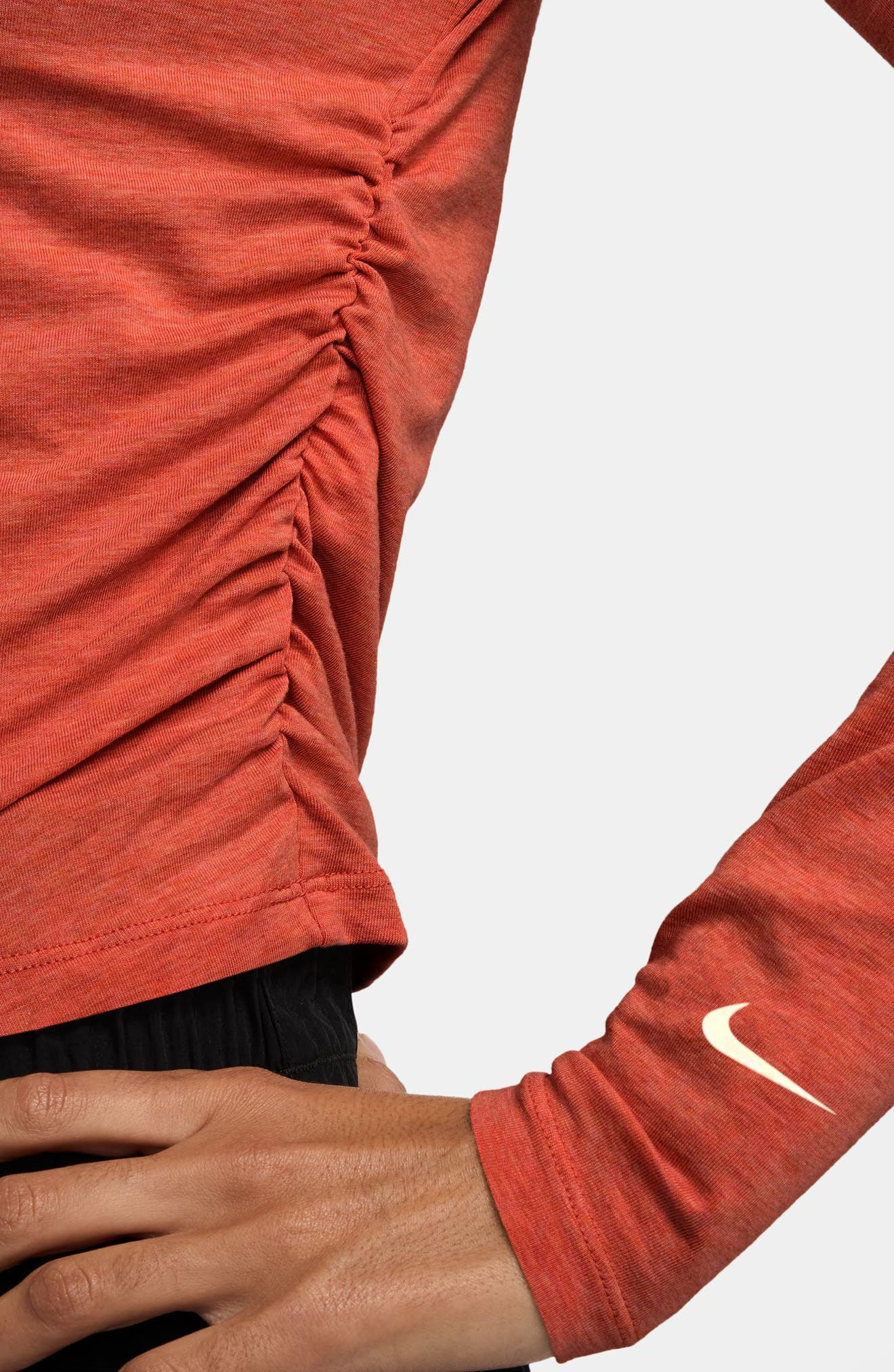 Nike Chill Stretch Cotton Blend T-Shirt in Picante Red/Htr/Sail at Nordstrom - 3