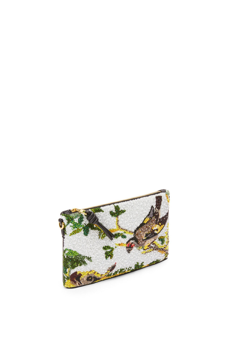 Loewe Small oblong pouch in beaded leather outlook
