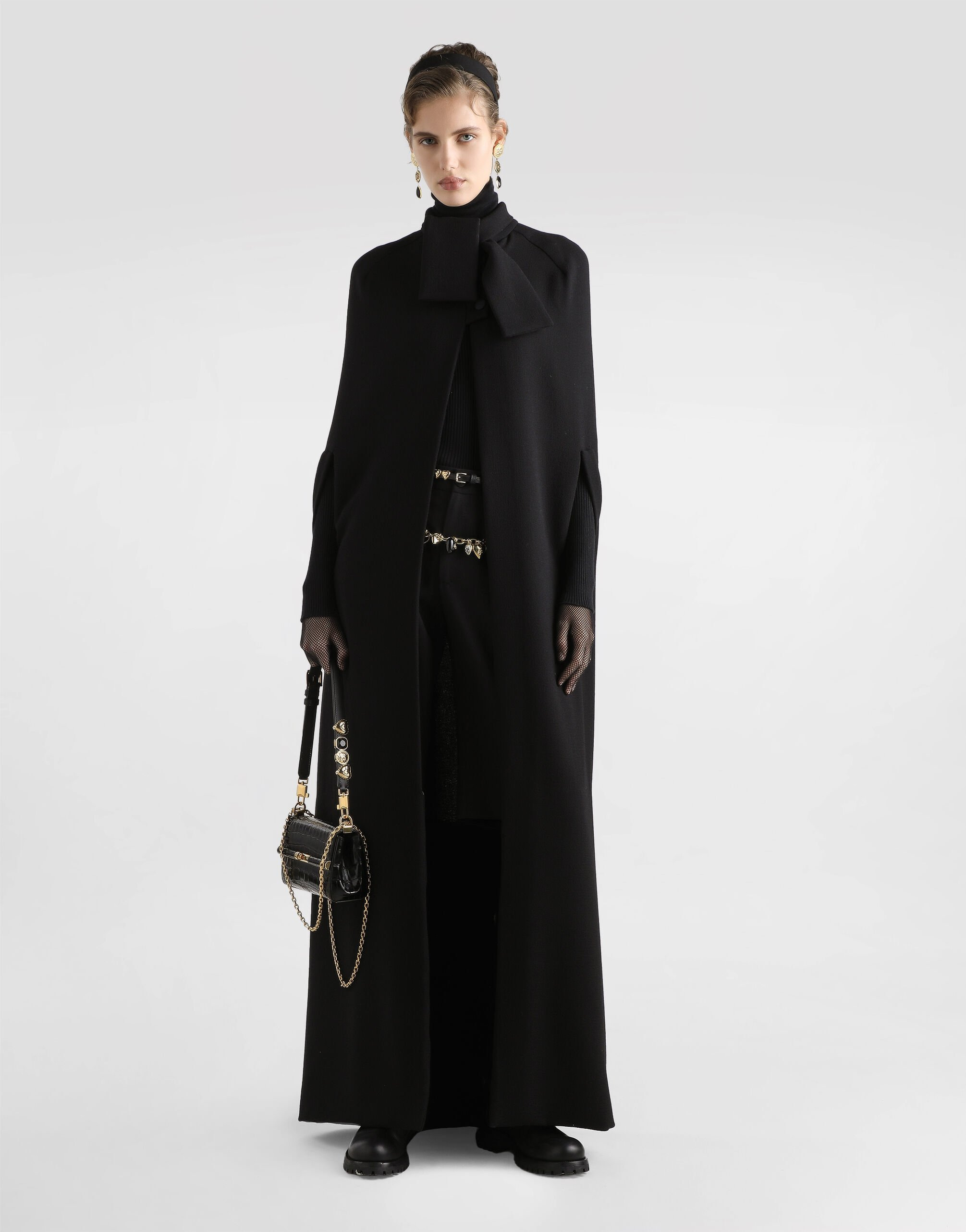 Wool crêpe cape - 2