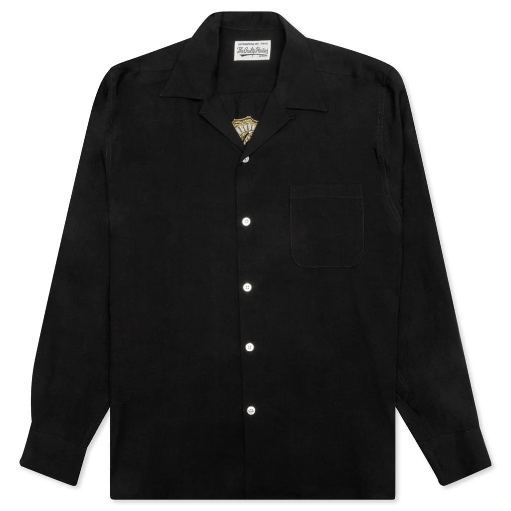 WACKO MARIA L/S 50'S SHIRT TYPE-2 - 블랙 - 1