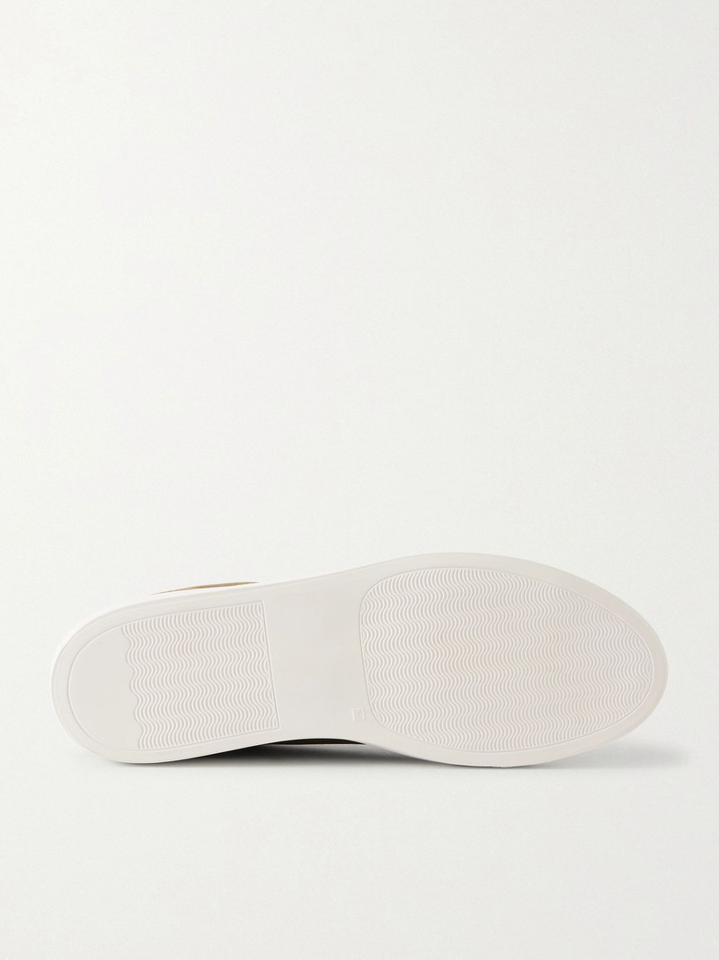Common Projects Retro Classic Waxed-Suede Sneakers Taupe outlook