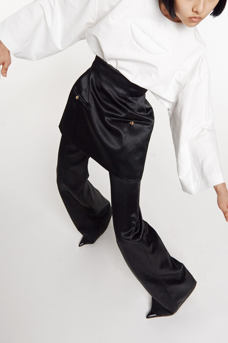 BASQUE TAILORED TROUSERS BLACK 3