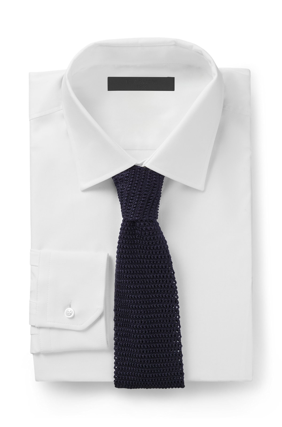 BECKHAM X BOSS KNIT TIE IN SILK - 3