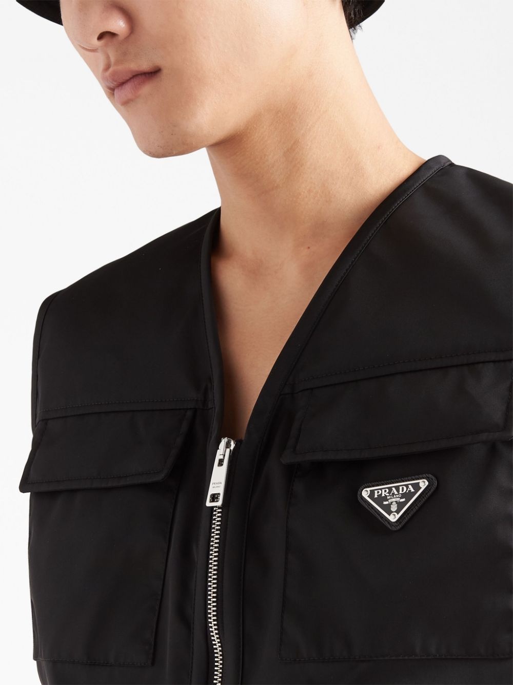 Re-Nylon cargo gilet - 4