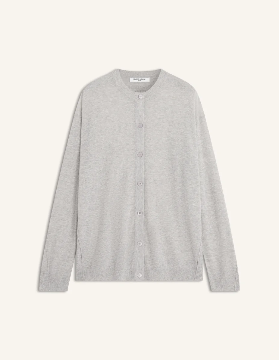 SEE-THROUGH LONG CARDIGAN - 1