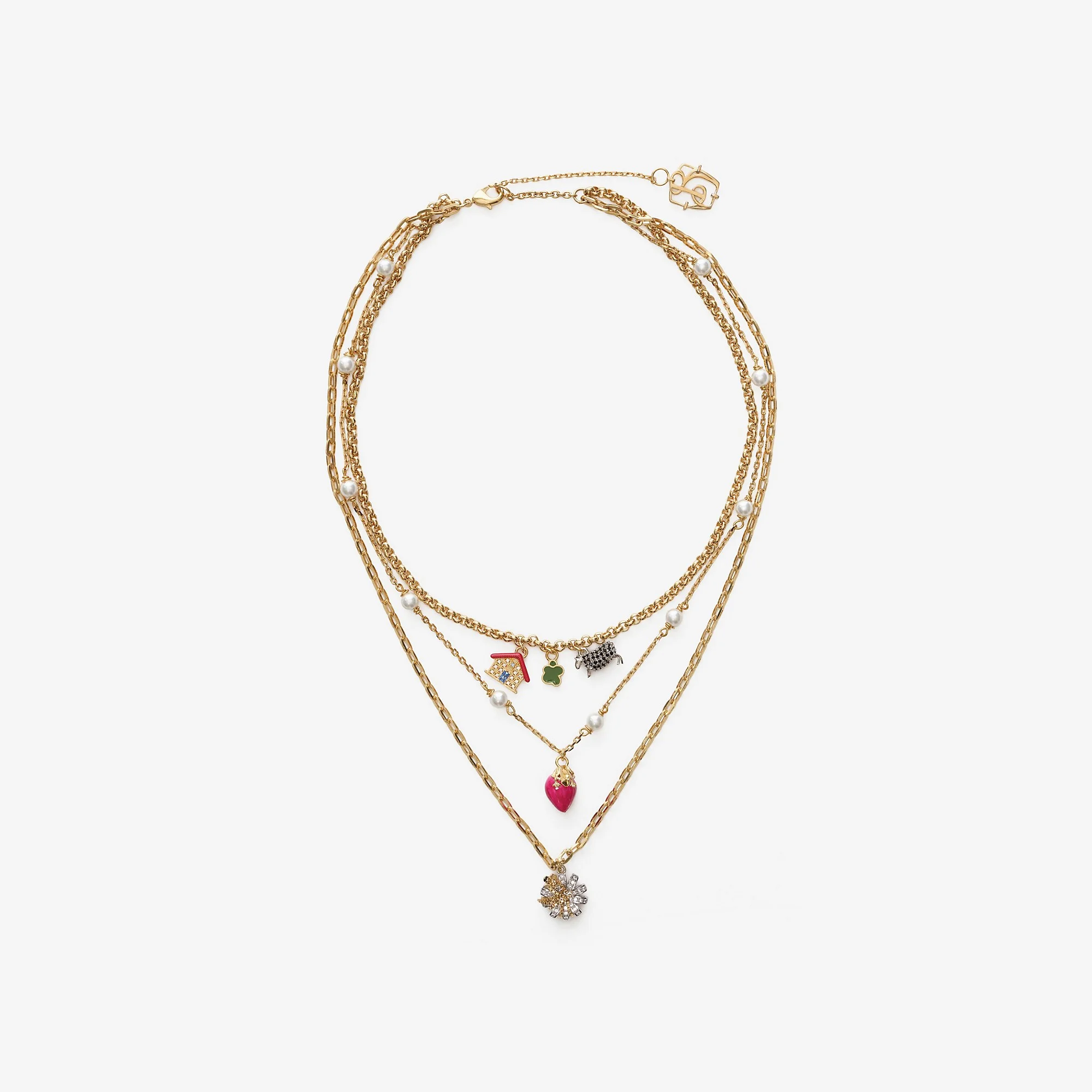 Multi-layered Charm Necklace - 1