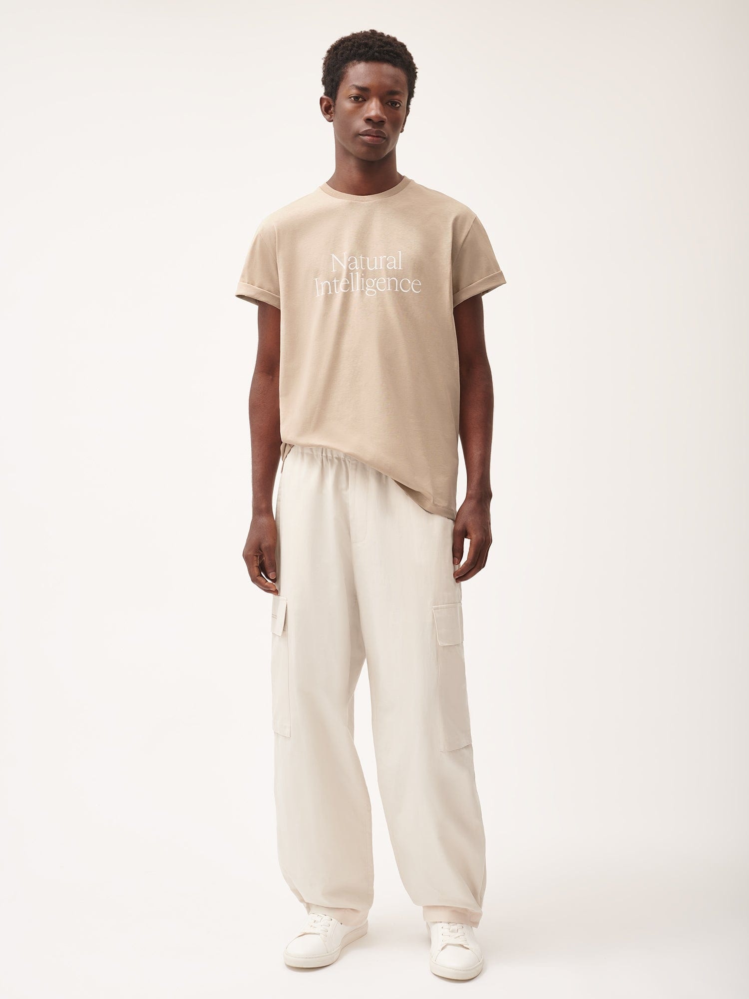 Mens 365 Natural Intelligence T-Shirt - Mirage Beige - 3
