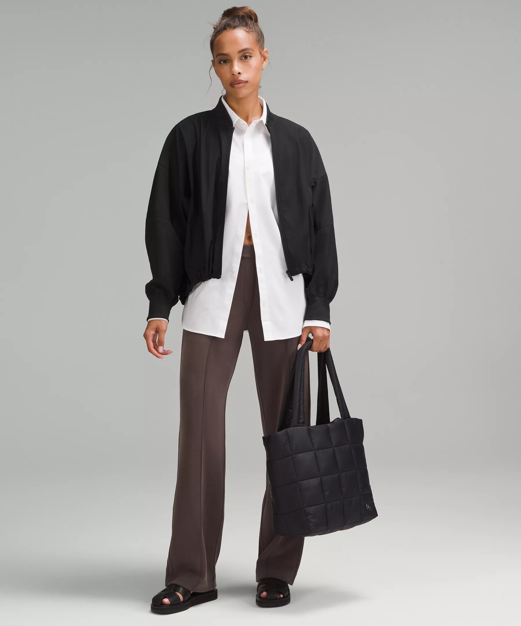 Quilted Grid Tote Bag 12L - 2