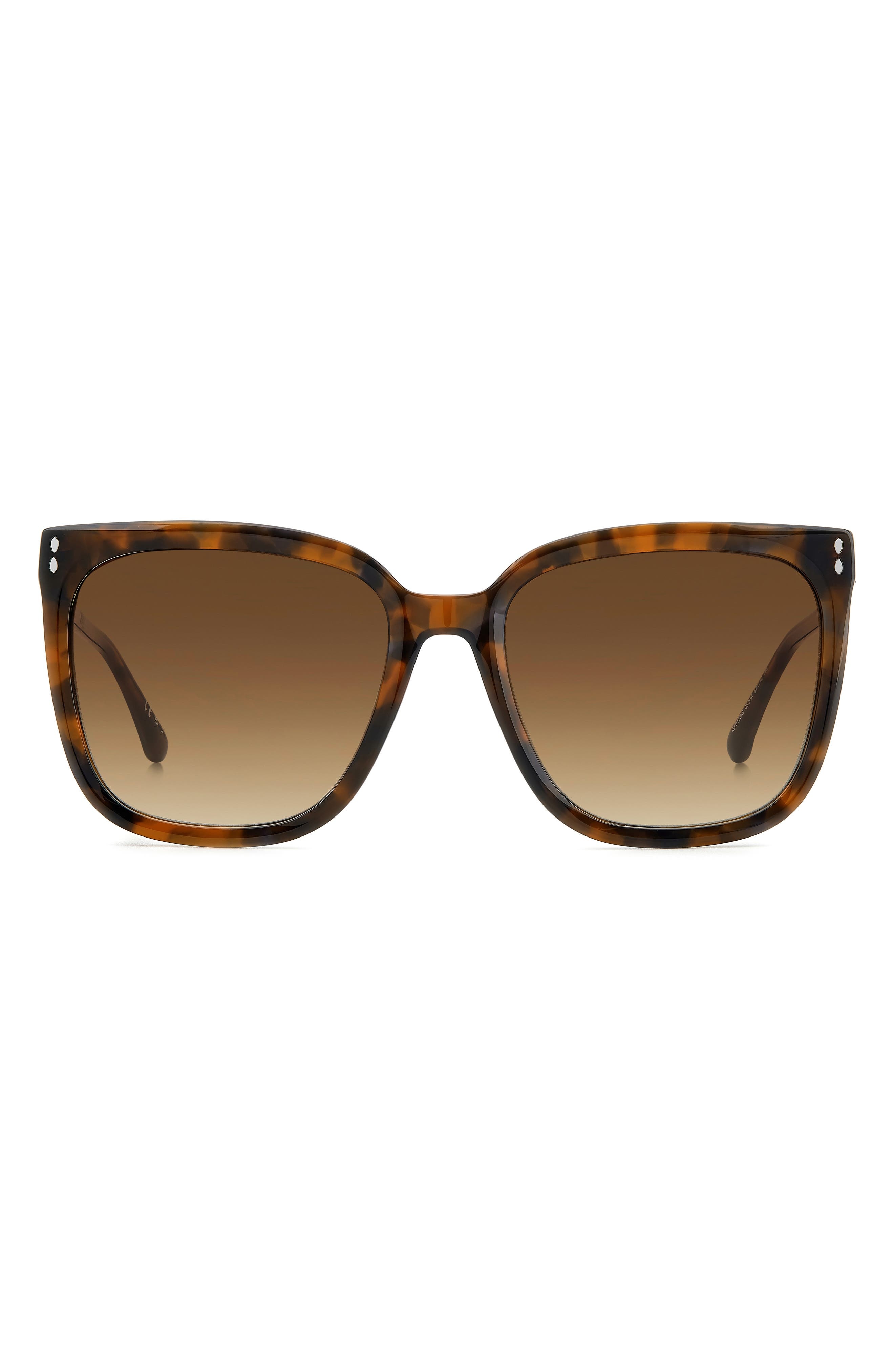 Isabel Marant In Love 57mm Gradient Square Sunglasses in Havana/Brown Gradient at Nordstrom - 1