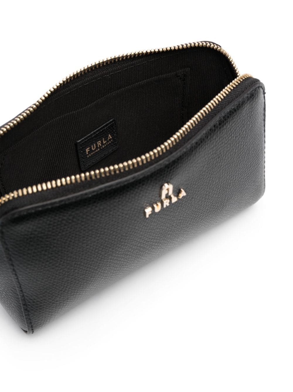 medium Camelia leather make up bag - 4