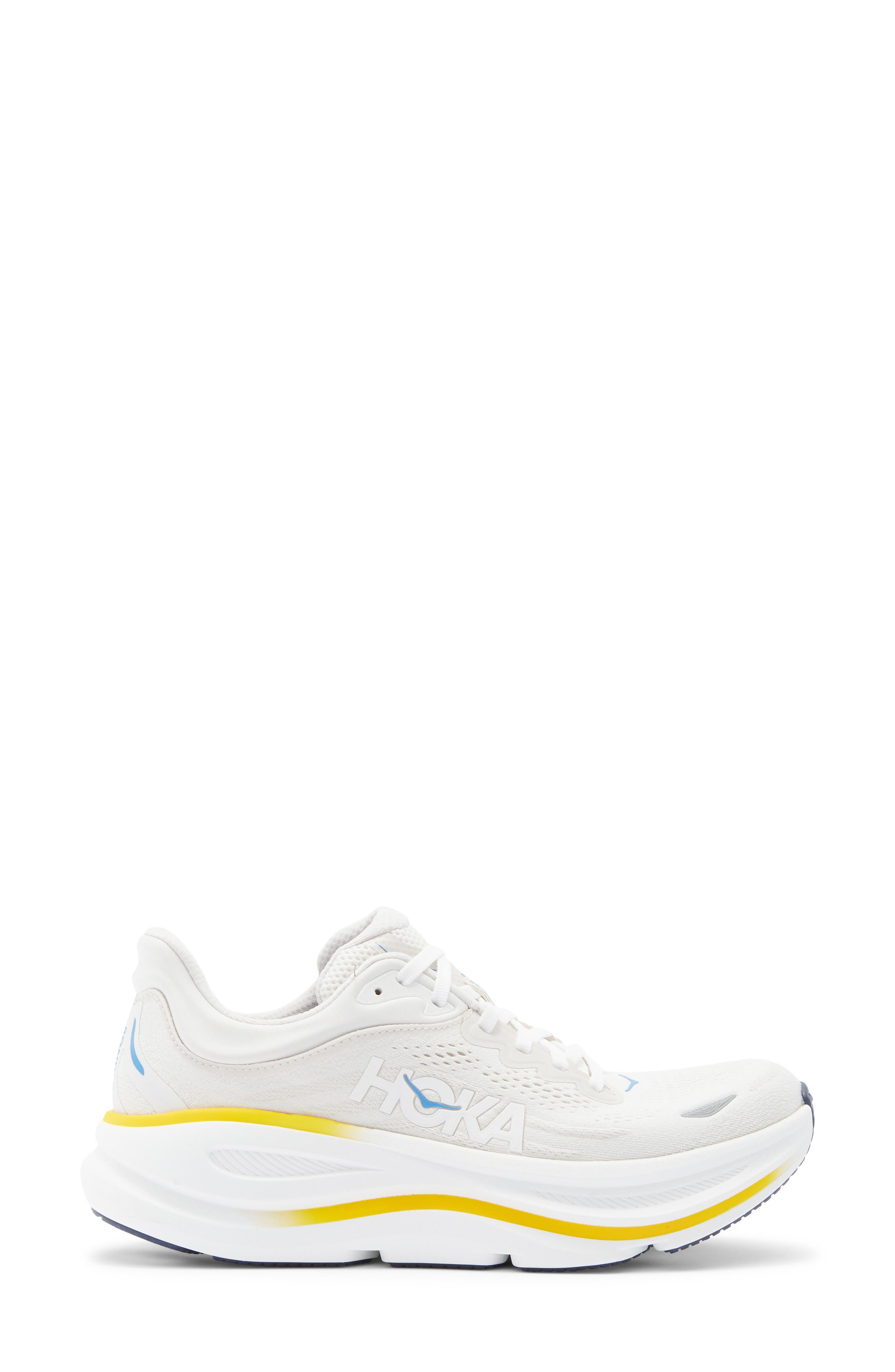 HOKA Bondi 9 Running Shoe in White /Grout at Nordstrom - 3