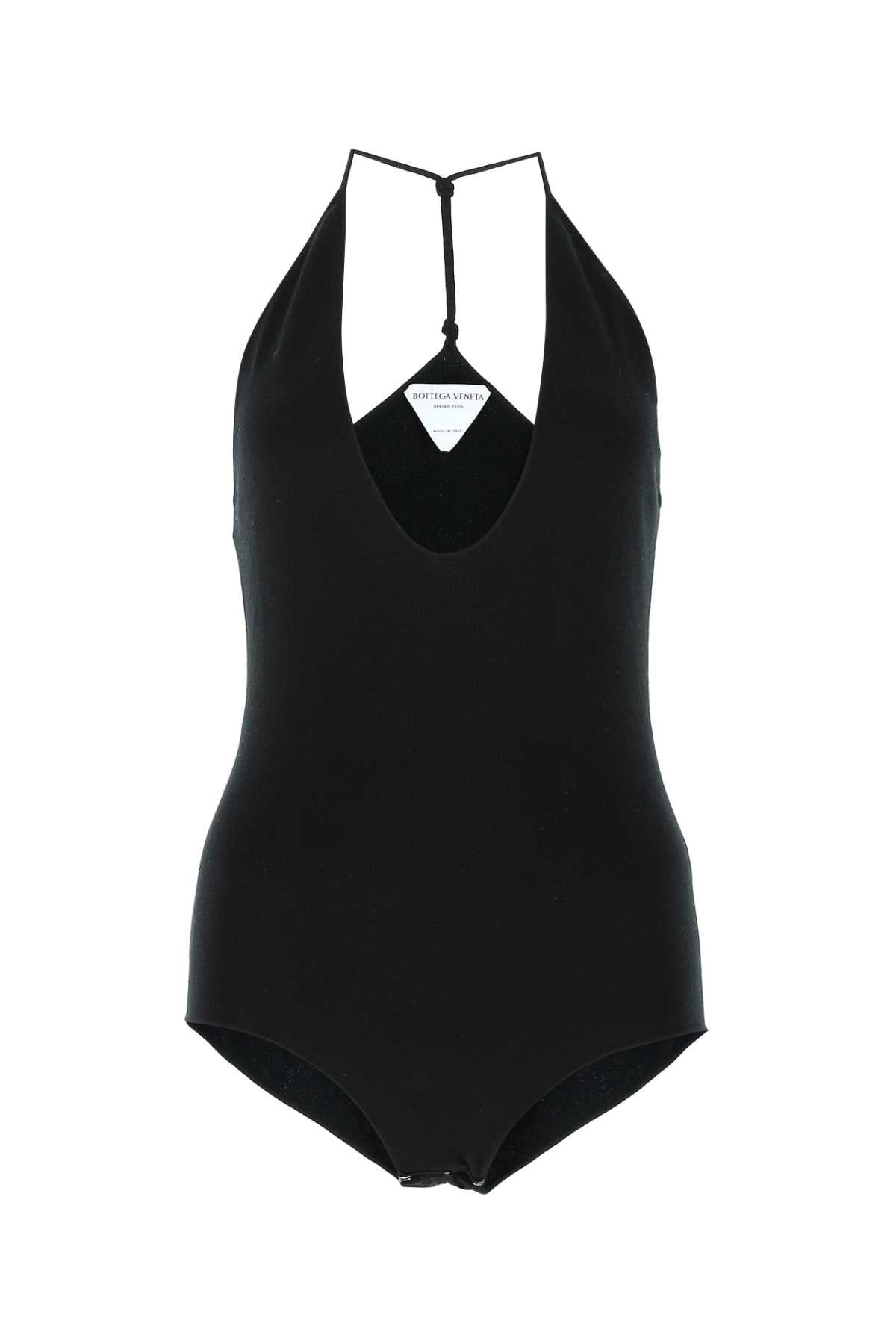 Bottega Veneta Women Black Cashmere Blend Bodysuit - 1