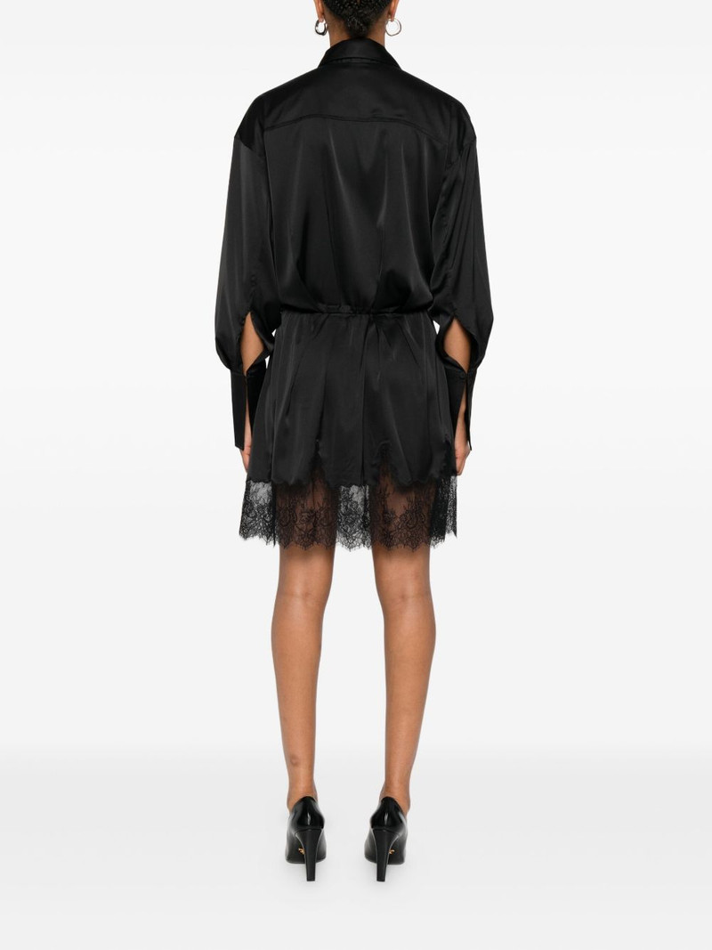 lace-trimmed satin dress 4