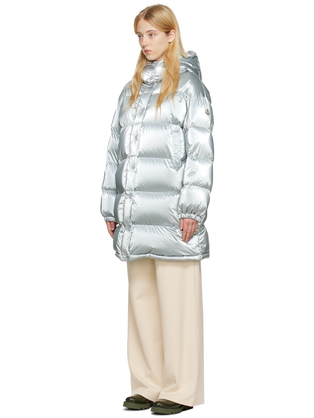Moncler Gaou Long Down Jacket | REVERSIBLE