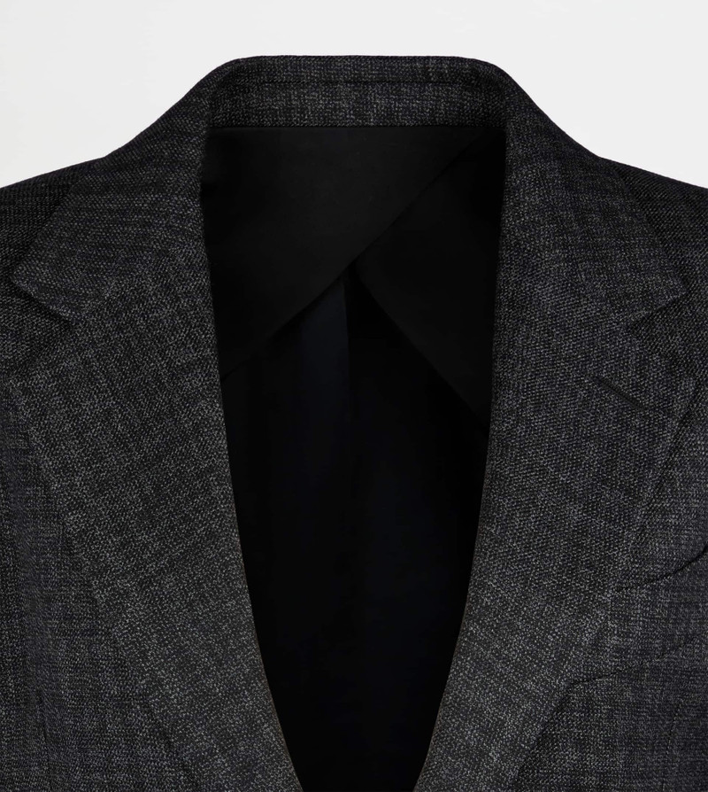 BLAZER IN CHECKS WOOL - GREY, BLACK, WHITE 7