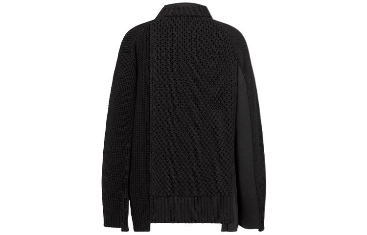 Men's DIOR x Sacai Crossover FW21 Knit Jacket Black 213M439AT453-C989 - 2