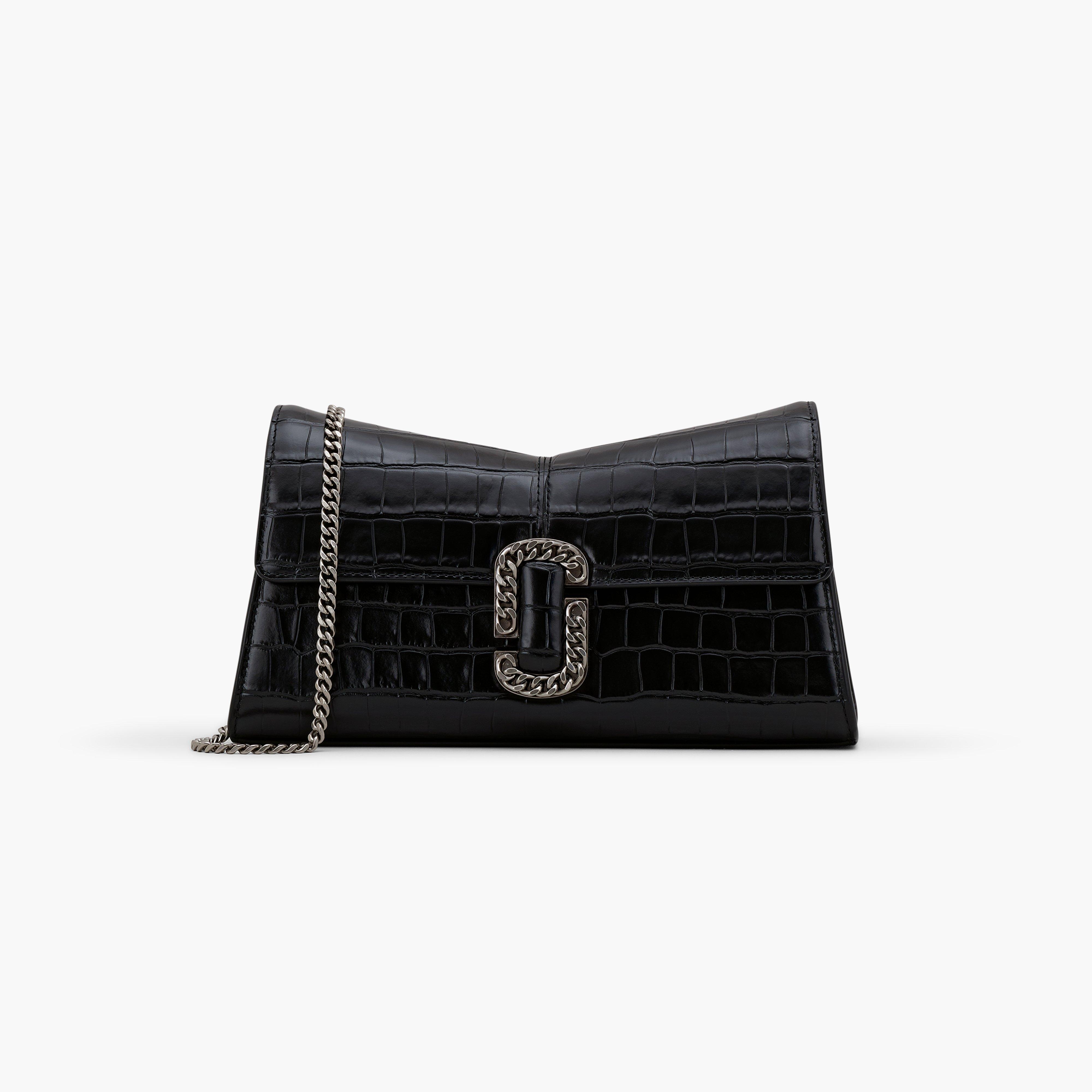 THE CROC-EMBOSSED ST. MARC CONVERTIBLE CLUTCH - 1