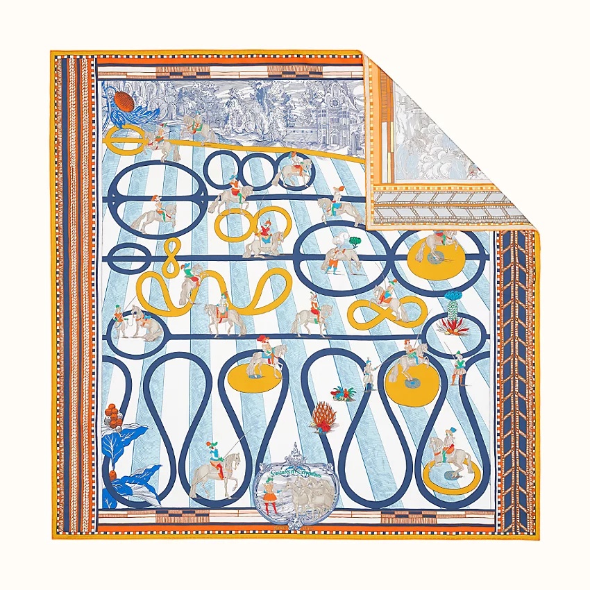 Passades et Serpentines double face scarf 90 - 1