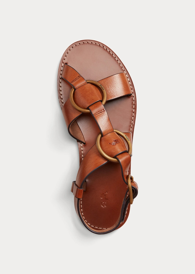 Double O-Ring Leather Sandal 4