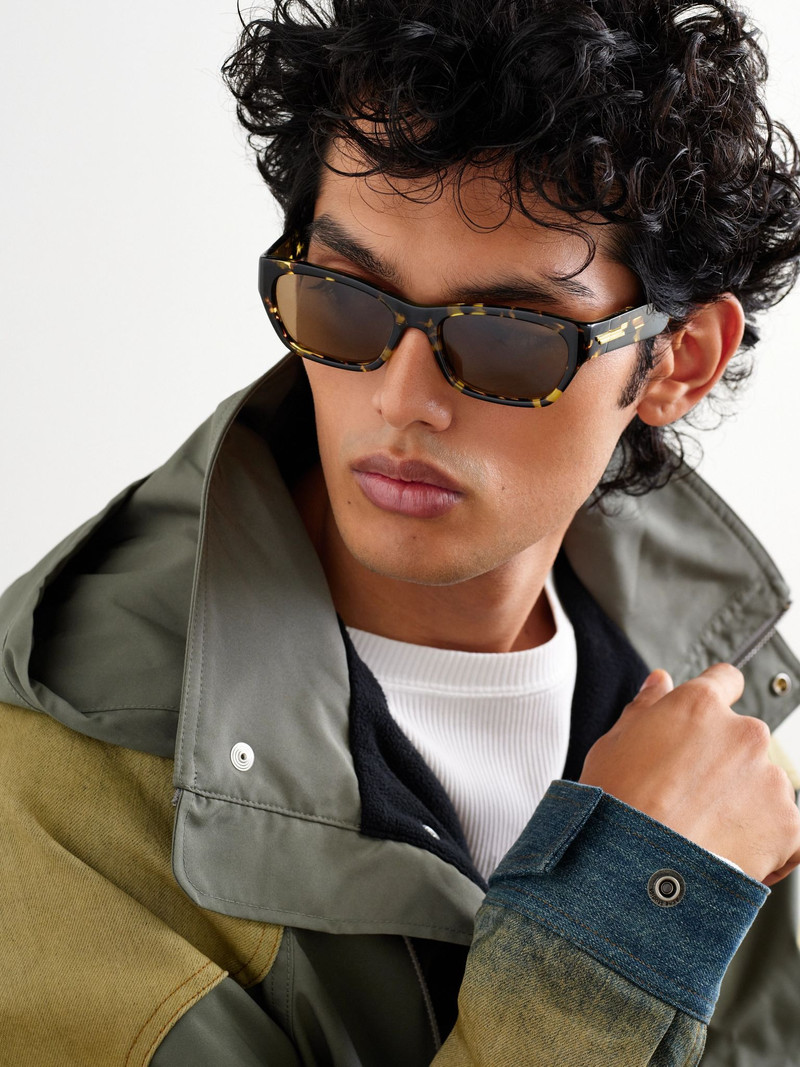 Bottega Veneta Square-Frame Tortoiseshell Acetate Sunglasses Tortoiseshell outlook