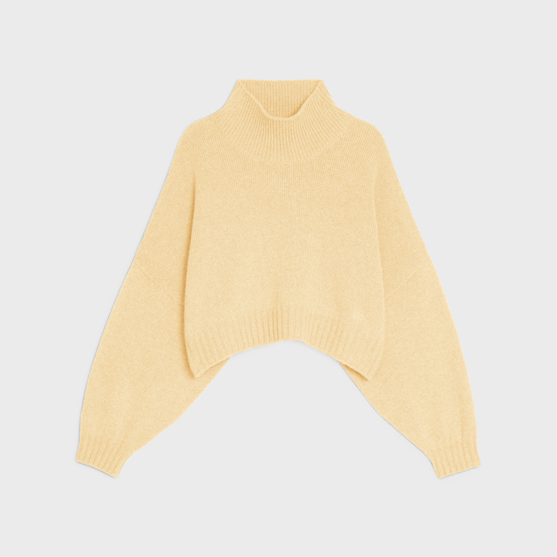 HIGH-NECK SWEATER IN SEAMLESS CASHMERE 1