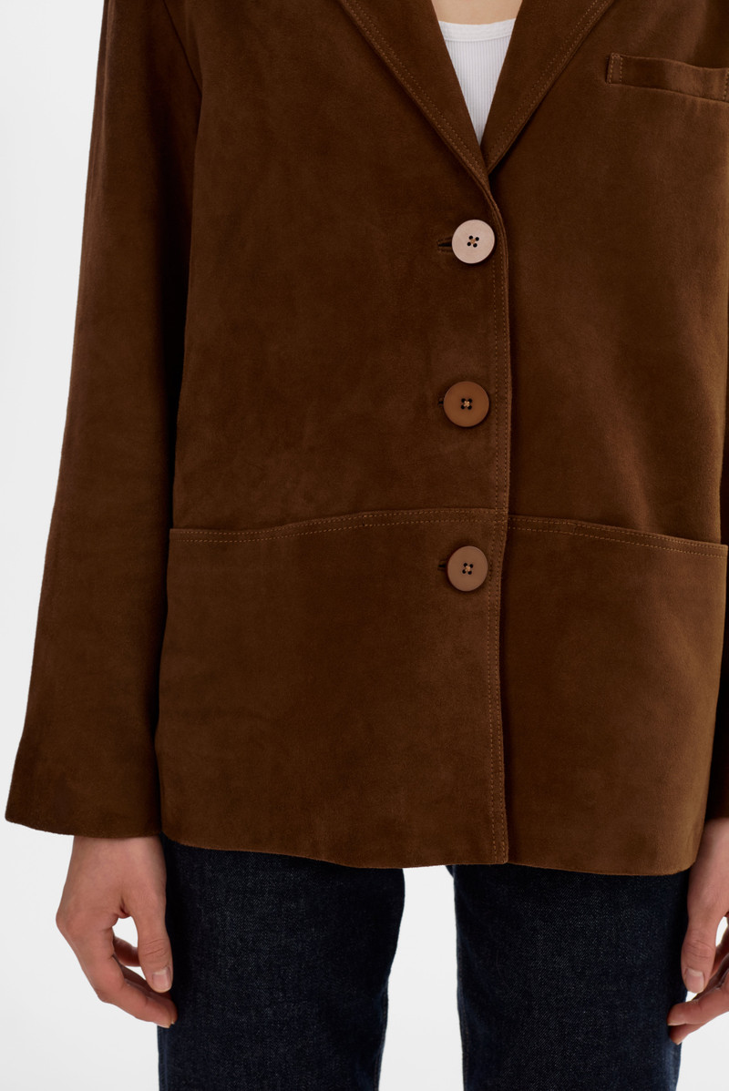 TORI | Suede Leather Blazer 4
