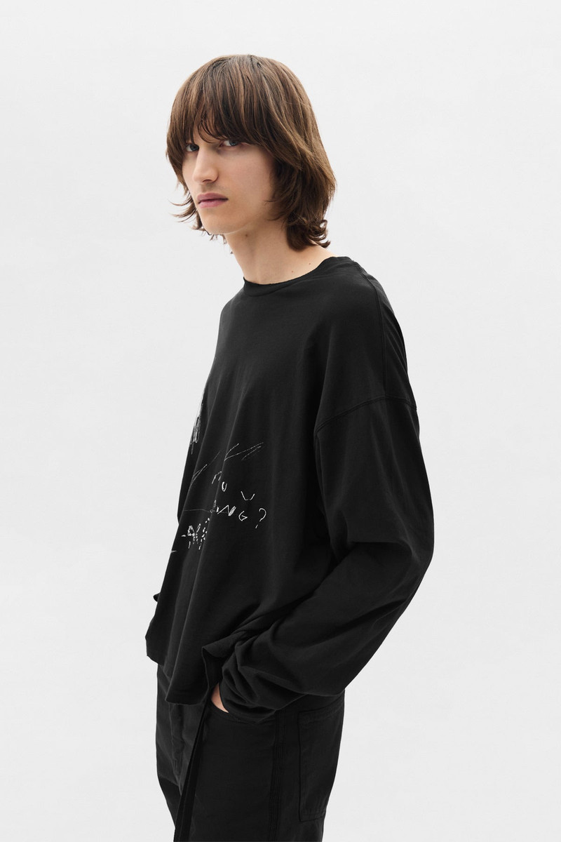 Ann Demeulemeester Emil Relax Fit Long Sleeve Boxy T outlook