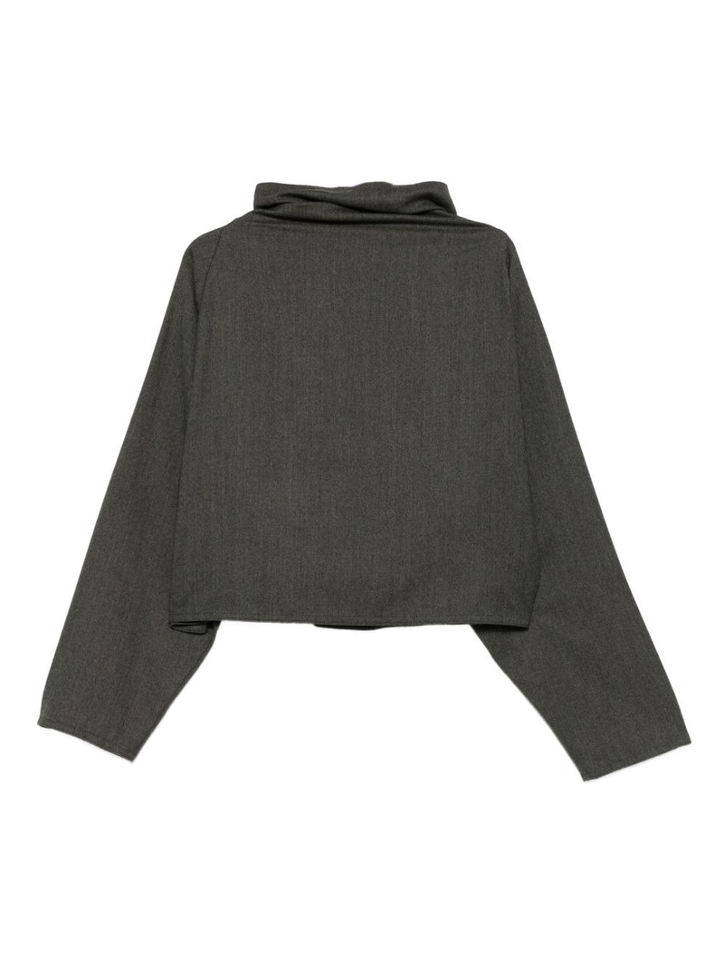 DUŠAN cowl-neck boxy top outlook
