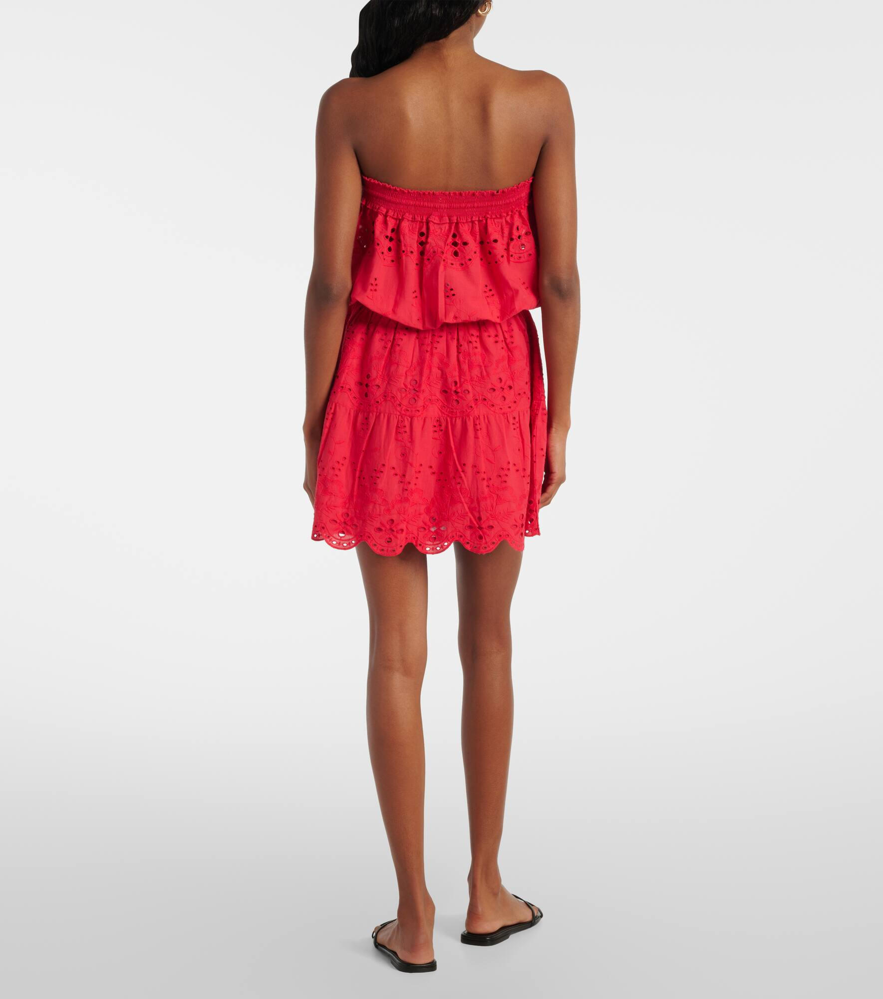 Collette embroidered cotton minidress - 3