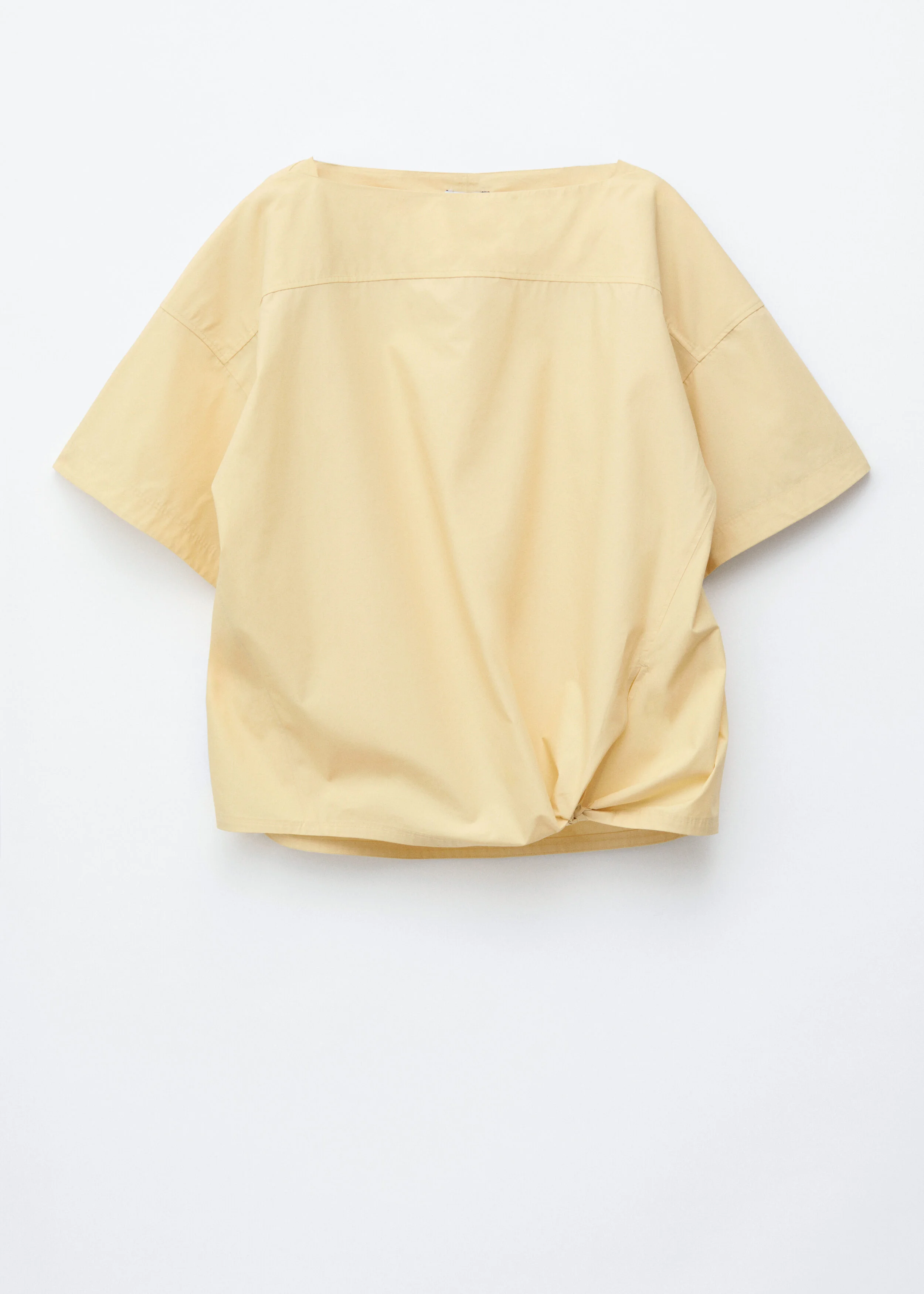 Tie-Hem Cotton Top - 1